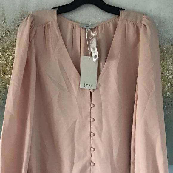 Joie Poet-Sleeve Button Front Bolona Blouse (NWT) - M - Picture 3 of 11